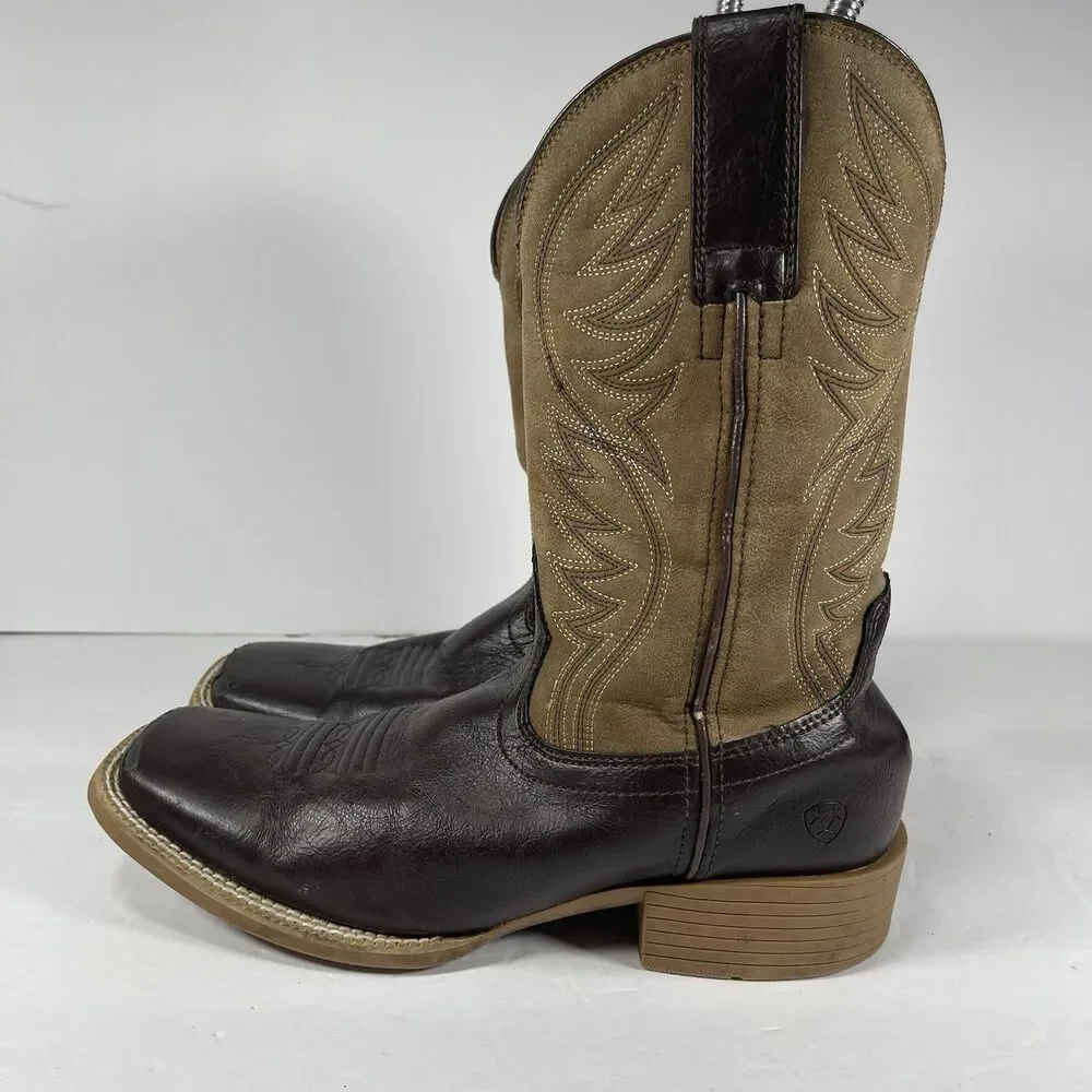 Ariat Kids Western Boots Brown Suede Style 10025169 Size 3 US / 34 EUR 4LR
